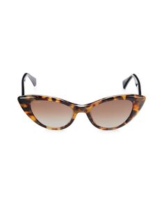 Солнцезащитные очки «кошачий глаз» в стиле ретро, 51 мм Max Mara, цвет Havana