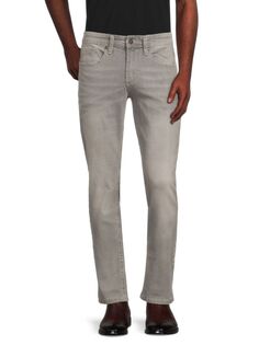 Узкие прямые джинсы Evan-X с высокой посадкой Buffalo David Bitton, серый