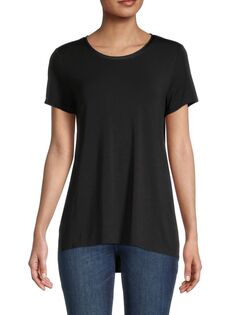 Однотонная футболка Donna Karan New York, черный