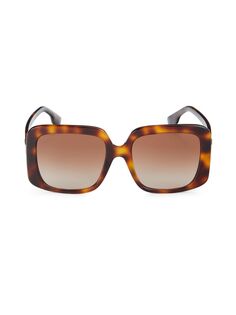 Квадратные солнцезащитные очки 55 мм Burberry, цвет Havana Brown