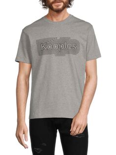 Футболка с логотипом The Kooples, серый