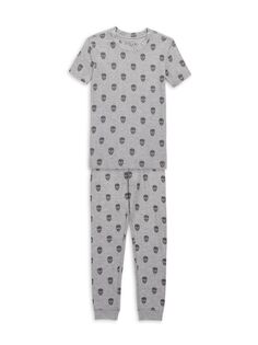 Комплект из двух предметов: футболка и пижама для маленьких мальчиков и мальчиков Pj Studio, цвет Heather Grey