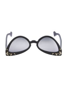 Перевернутые солнцезащитные очки «кошачий глаз» 55 мм Gucci, черный