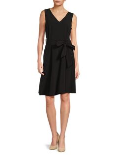 Платье с поясом Calvin Klein, черный