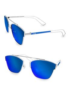 Квадратные солнцезащитные очки EMERY 59MM Aqs, синий