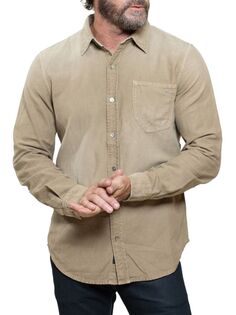 Рубашка на пуговицах из стираного льна в винтажном стиле Stitch&apos;S Jeans, цвет Incense