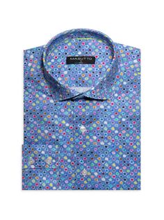 Классическая рубашка Enrique со звездами Masutto, синий