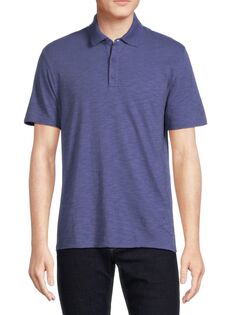 Классическая хлопковая рубашка-поло Vince, цвет Imperial Purple