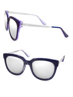 Круглые солнцезащитные очки PIPER 55MM Aqs, синий