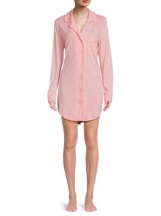 Рубашка для сна из смесового хлопка Bella Pima High Low Cosabella, цвет Jaipur Pink