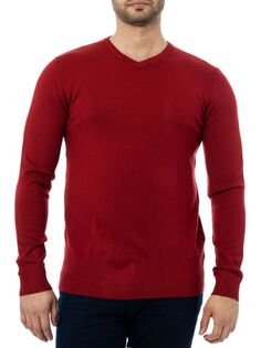 Однотонный свитер с V-образным вырезом X Ray, цвет Jester Red