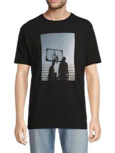 Баскетбольная футболка с круглым вырезом и рисунком Twenty Montreal, цвет Jet Black