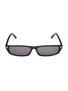 Прямоугольные солнцезащитные очки Alejandro 59MM Tom Ford, черный