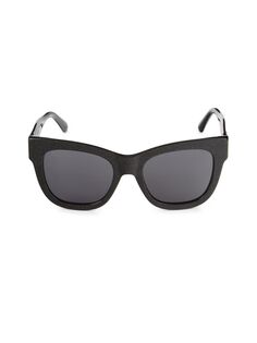 Прямоугольные солнцезащитные очки 52MM Jimmy Choo, черный