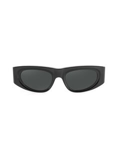 Прямоугольные солнцезащитные очки Valentina 55MM Aqs, черный