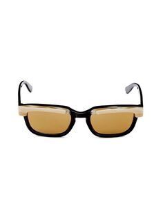 Прямоугольные солнцезащитные очки 54MM Gucci, черный