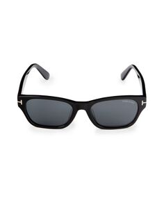 Прямоугольные солнцезащитные очки 54MM Tom Ford, черный