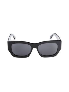 Прямоугольные солнцезащитные очки 56MM Jimmy Choo, черный