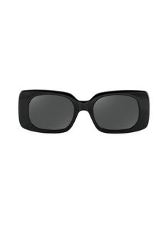 Прямоугольные солнцезащитные очки 47MM Aqs, черный