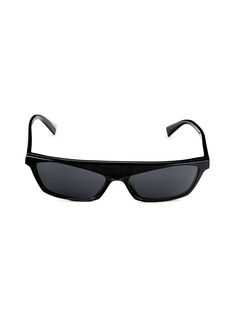 Прямоугольные солнцезащитные очки 58MM Alain Mikli, черный