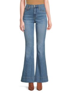 Расклешенные джинсы Sheridan Veronica Beard, цвет Lakeshore Blue