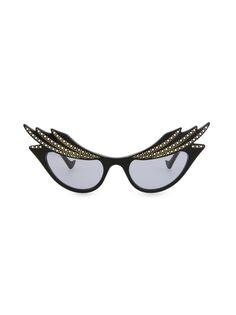 Солнцезащитные очки «кошачий глаз» 50 мм Gucci, черный