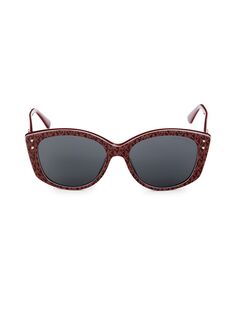 Солнцезащитные очки «кошачий глаз» 54 мм Michael Kors, цвет Merlot