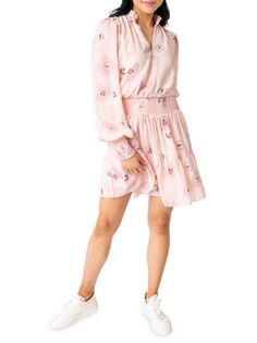 Многоярусное платье Nasreen со сборками Gibsonlook, цвет Misty Rose