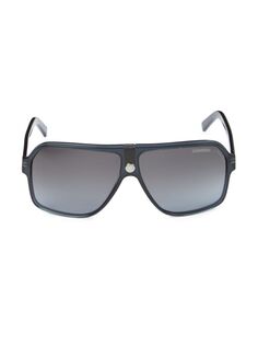 Квадратные солнцезащитные очки 62 мм Carrera, темно-синий