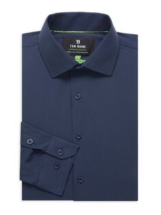Классическая рубашка узкого кроя Tom Baine, темно-синий