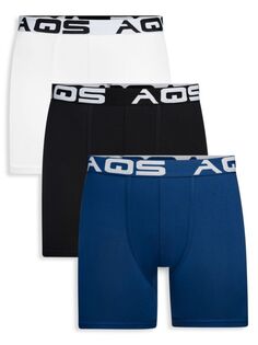 Комплект из трех трусов-боксеров в ассортименте Aqs, цвет Multi