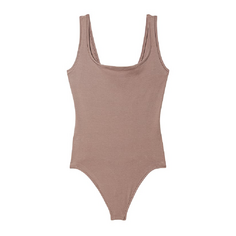 Боди Victoria&apos;s Secret Pink Base Cotton, светло-коричневый