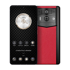 Смартфон Vertu Metavertu 2 Calfskin, 12 ГБ/512 ГБ, 2 Nano-SIM, черный/малиново-красный