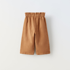 Брюки Zara Textured, коричневый