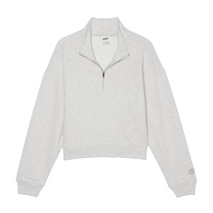 Свитшот Victoria&apos;s Secret Pink Premium Fleece Half-zip, серый