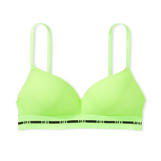 Бюстгальтер Victoria&apos;s Secret Pink Wear Everywhere Wireless Push-up, светло-зеленый