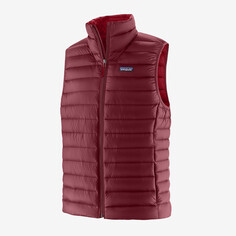 Мужской пуховый жилет-свитер Patagonia, кармин красный