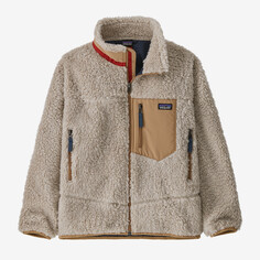 Детская флисовая куртка Retro-X Patagonia, цвет Natural w/Grayling Brown