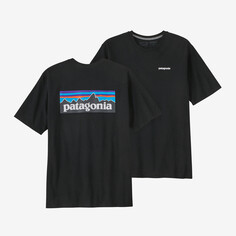 Мужская футболка с логотипом P-6 Responsibili Patagonia, черный