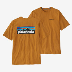 Мужская футболка с логотипом P-6 Responsibili Patagonia, цвет Dried Mango