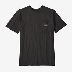 Мужская футболка с рабочим карманом Patagonia, черный