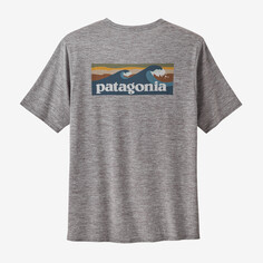 Мужская рубашка Capilene Cool на каждый день с рисунком - Waters Patagonia, серый