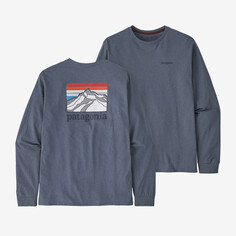 Мужская футболка с длинными рукавами и логотипом Ridge Responsibili-Tee Patagonia, серый