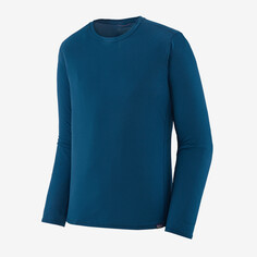 Мужская классная легкая рубашка Capilene с длинными рукавами Patagonia, лагом синий