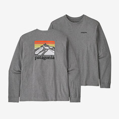 Мужская футболка с длинными рукавами и логотипом Ridge Responsibili-Tee Patagonia, цвет Gravel Heather