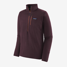 Мужской флисовый пуловер R1 Patagonia, цвет Obsidian Plum