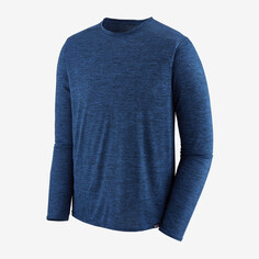 Мужская классная повседневная рубашка Capilene с длинными рукавами Patagonia, синий