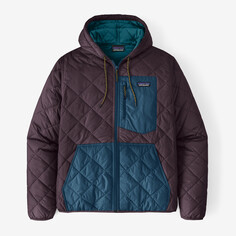 Мужская стеганая толстовка-бомбер с бриллиантами Patagonia, цвет Obsidian Plum