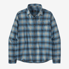 Мужская конверсионная легкая фланелевая рубашка из хлопка с длинными рукавами Patagonia, цвет Avant: Blue Bird