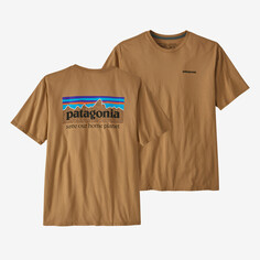 Мужская органическая футболка P-6 Mission Patagonia, цвет Grayling Brown